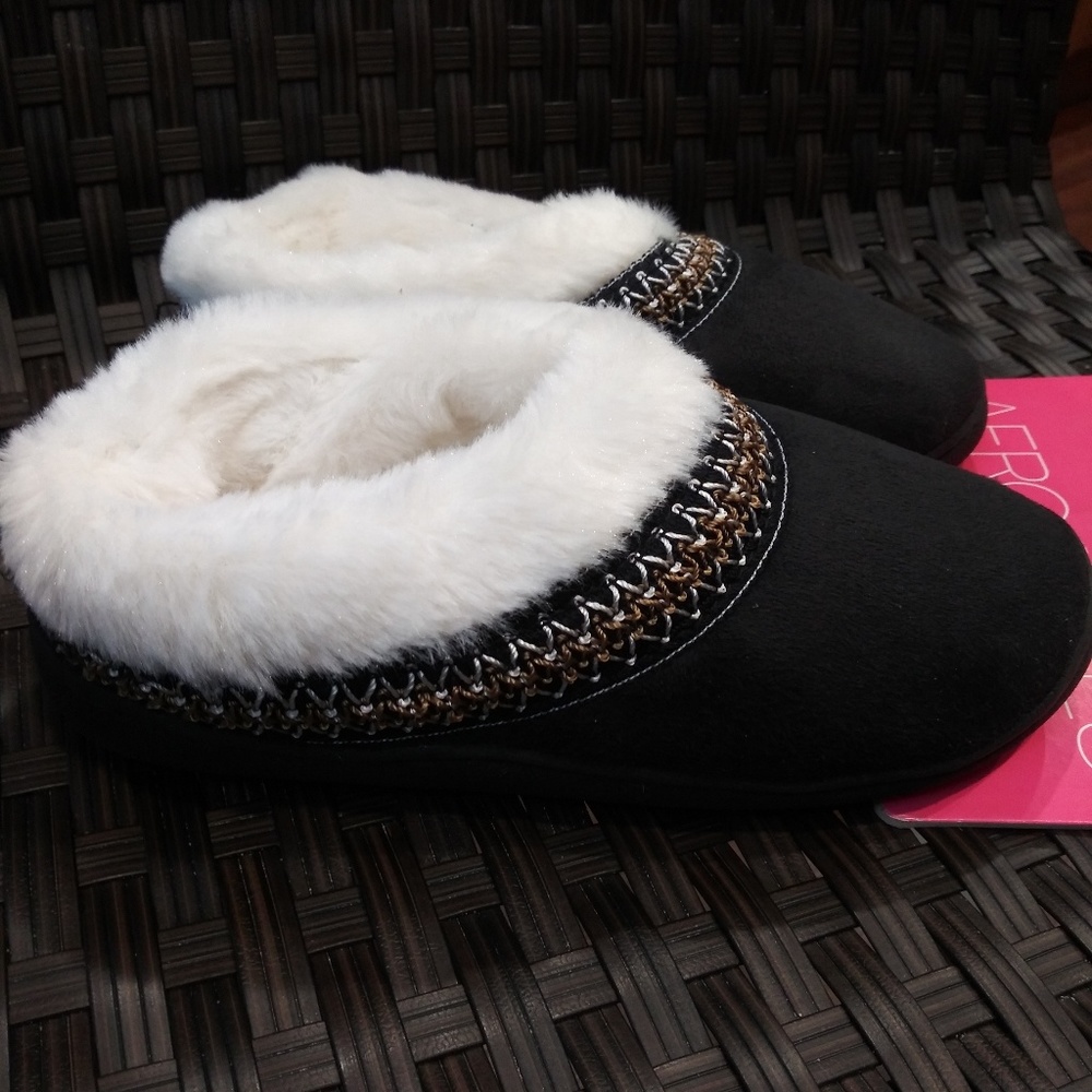 Aerosoles Slippers Black NWT Womens - Picture 2 of 3